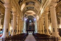 TUCUMAN, ARGENTINA - APRIL 4, 2015: Interior of a cathedral in San Miguel de Tucuman city, Argenti