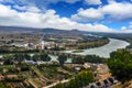 Panorama of the river Ebro in Tudela, Navarra, Spain