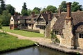 Tudor architecture at Hever Castle Garden in England Royalty Free Stock Photo