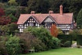 Tudor architecture at Powis Castle garden in Welshpool, England Royalty Free Stock Photo