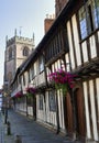 Row of Old Cottages Stratford-upon Avon Royalty Free Stock Photo