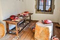 Tudor kitchen in Hampton Court palace, London, UK Royalty Free Stock Photo