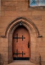Old vintage gothic door tudor architechure