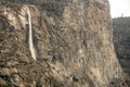 Tueeulala Falls Tumbles Over Cliff into Hetch Hetchy