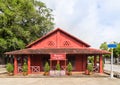 Tuek daeng old red building in chanthaburi, Thailand.