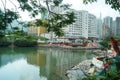 Tuen Mun reservoir landscape park Royalty Free Stock Photo