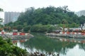 Tuen Mun reservoir landscape park Royalty Free Stock Photo