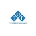 TUF letter logo design on white background. TUF creative initials letter logo concept. TUF letter design Royalty Free Stock Photo