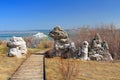 Mono Lake Natural Rock Sculptures with Boardwalk, Lee Vining, California, USA