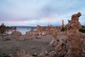 Tufa fomations by Mono Lake in California USA