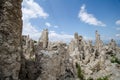 Tufa tower formations at Mono Lake in California`s eastern Sierra, located off of US-395 Royalty Free Stock Photo