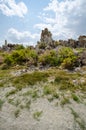 Tufa tower formations at Mono Lake in California`s eastern Sierra, located off of US-395 Royalty Free Stock Photo