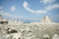 Tufa tower formations at Mono Lake in California`s eastern Sierra, located off of US-395 Royalty Free Stock Photo