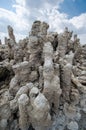 Tufa tower formations at Mono Lake in California`s eastern Sierra, located off of US-395 Royalty Free Stock Photo