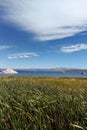 Tufa tower rock formations in Mono Lake are calcium-carbonate spires and knobs formed by interaction of freshwater springs and