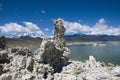 Tuff columns at South Tufa, Mono Lake - California Royalty Free Stock Photo