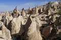 Tuff formations in Cappadocia, Turkey Royalty Free Stock Photo