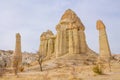Rock formation landscape in Cappadocia, Turkey Royalty Free Stock Photo