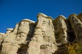 Cappadocia tuff formation landscape at clear sunny day Royalty Free Stock Photo