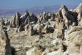 Tuff stone rock formation near GÃÂ¶reme Royalty Free Stock Photo