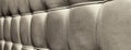 Tufted grey leather headboard texture for background Royalty Free Stock Photo