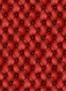 Tufted leather red furniture semaless pattern background. Buttons sofa texture. vector. Cushion elegant classic soft furniture.