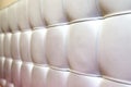 Tufted White Leather Headboard Texture for Background Royalty Free Stock Photo