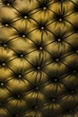 Tufted Yellow Leather