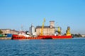 Tug boat and barge Royalty Free Stock Photo