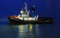 Tug boat in Civitavecchia Royalty Free Stock Photo