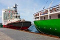 Tug boat and ships Royalty Free Stock Photo