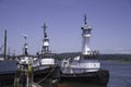 boats in coos bay harbor Oregon, USA Royalty Free Stock Photo