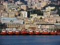 Tug boats in Genoa harbour Royalty Free Stock Photo