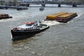 Tug \'Regain\' on River Thames, London Royalty Free Stock Photo