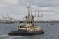 Tug underway Port of Southampton UK Royalty Free Stock Photo