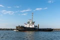 Tug vessel on Danube river Royalty Free Stock Photo