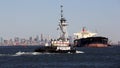 Tugboat ANDREA, moving eastward, and Crude Oil Tanker PHOENIX ADMIRAL, westward, at the entrance to Kill Van Kull strait