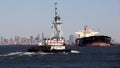 Tugboat ANDREA, moving eastward, and Crude Oil Tanker PHOENIX ADMIRAL, westward, at the entrance to Kill Van Kull strait