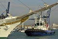 Tugboat in the Cadiz harbor - Spain Royalty Free Stock Photo