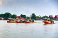 Tugboat cargo ship in Chao Phraya river. Royalty Free Stock Photo