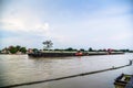 Tugboat cargo ship in Chao Phraya river. Royalty Free Stock Photo