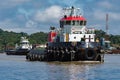Tugboat for coal transportation in Berau Royalty Free Stock Photo
