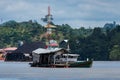 Tugboat for coal transportation in Berau, Kalimantan Royalty Free Stock Photo