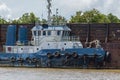 Tugboat for coal transportation in Berau, Kalimantan Royalty Free Stock Photo