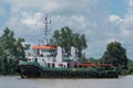 Tugboat for coal transportation in Berau, Kalimantan Royalty Free Stock Photo