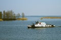 Tugboat on the Dnieper River