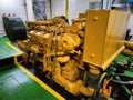 tugboat engine on the Indonesian Borneo river