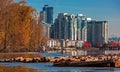 Tugboat going by River Industrial Zone to New Westminster City