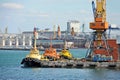 Tugboat in port Royalty Free Stock Photo