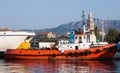 Tugboat in the port of Split, Dalmatia, Croatia
